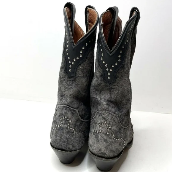 Harley-Davidson JESSA gray/black western styled motorcycle boots Women Size 10M - Picture 6 of 9